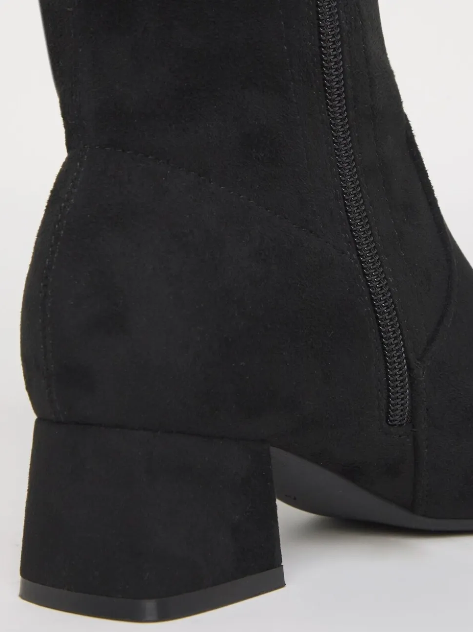 Noir doux - JD Williams Bottes chaussettes hautes à talon bas et talon carré