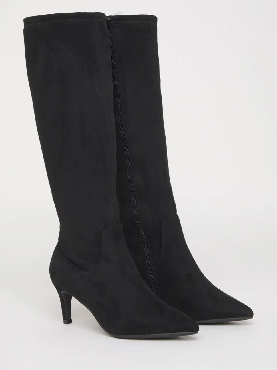 Noir doux - JD Williams Bottes chaussettes montantes Kitten heel