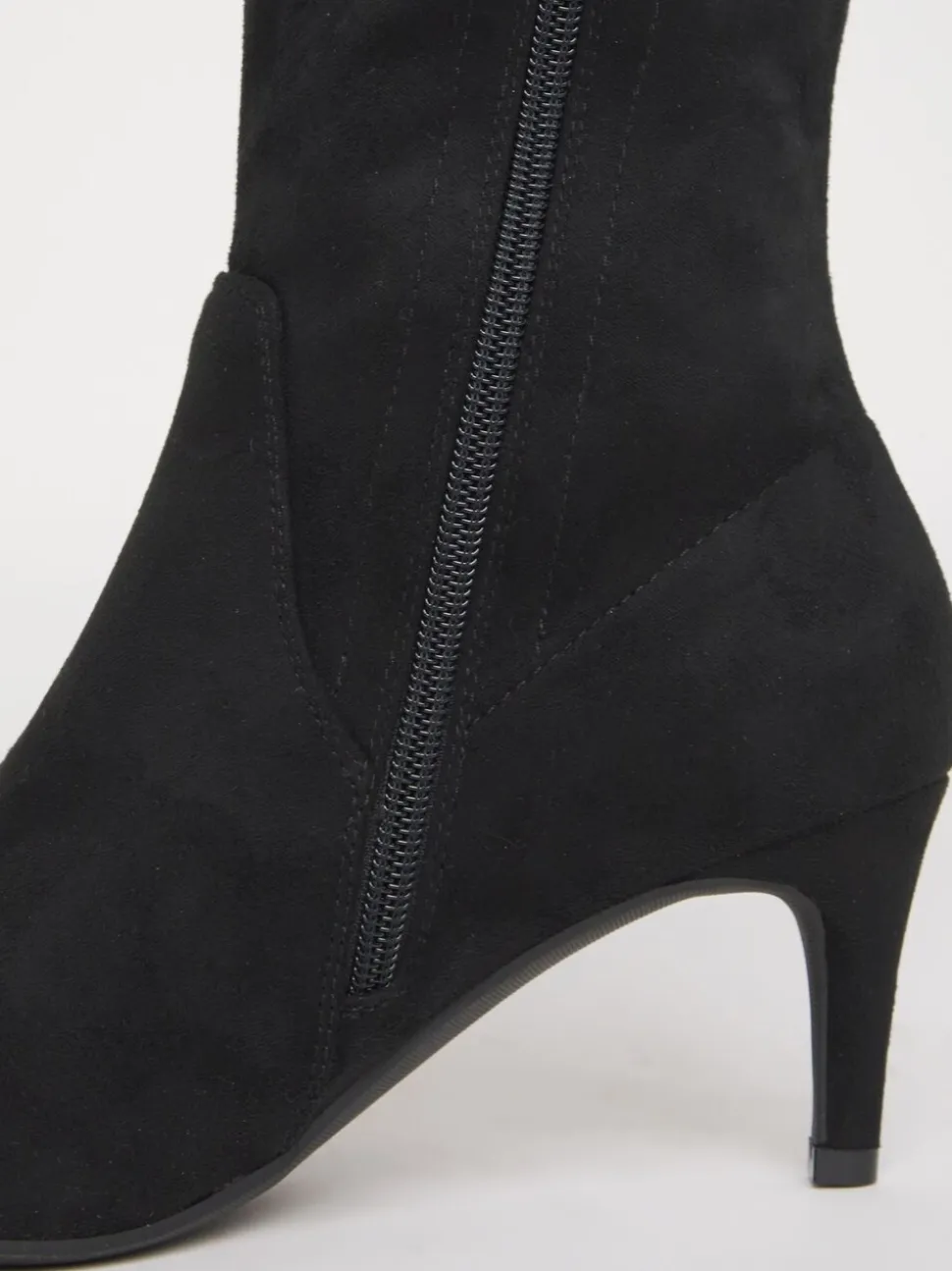 Noir doux - JD Williams Bottes chaussettes montantes Kitten heel