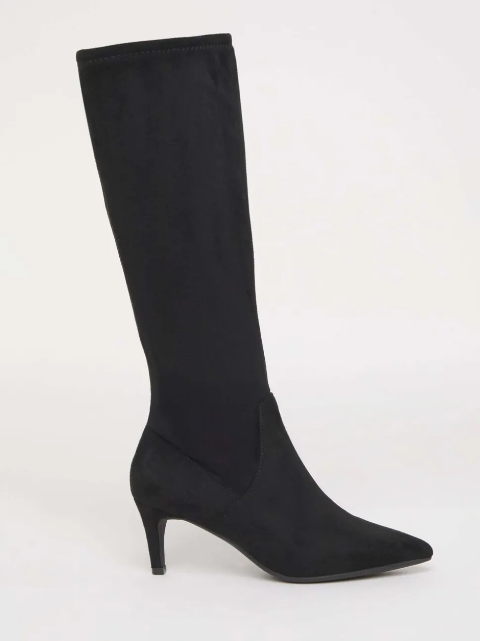 Noir doux - JD Williams Bottes chaussettes montantes Kitten heel