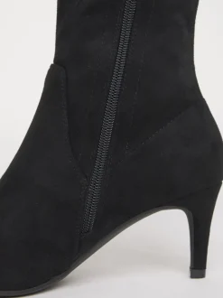 Noir doux - JD Williams Bottes chaussettes montantes Kitten heel