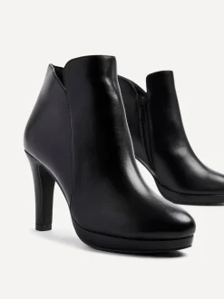 Noir en PU - Linzi bottines plates-formes Layara avec talons aiguilles