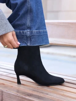 Noir foncé - Linzi Bottes à talon aiguille à bout rond