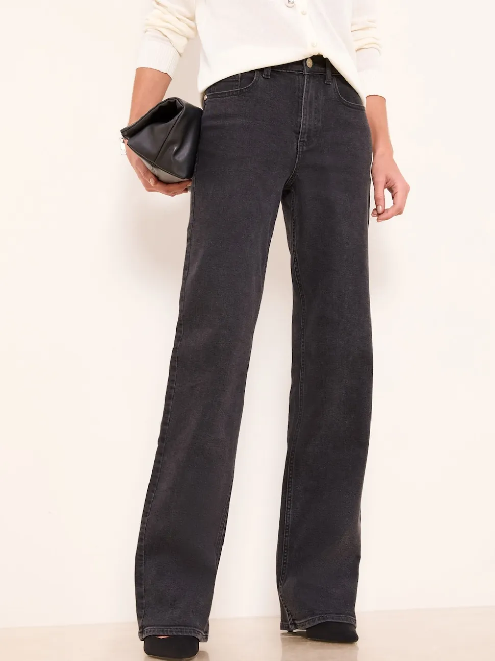 Noir lavé - Jeans Lipsy Ample