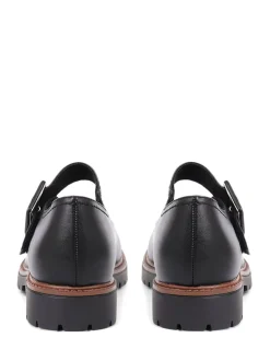 Noir ordinaire - Pavers Mary Jane Chaussures à boucles avec semelle épaisse