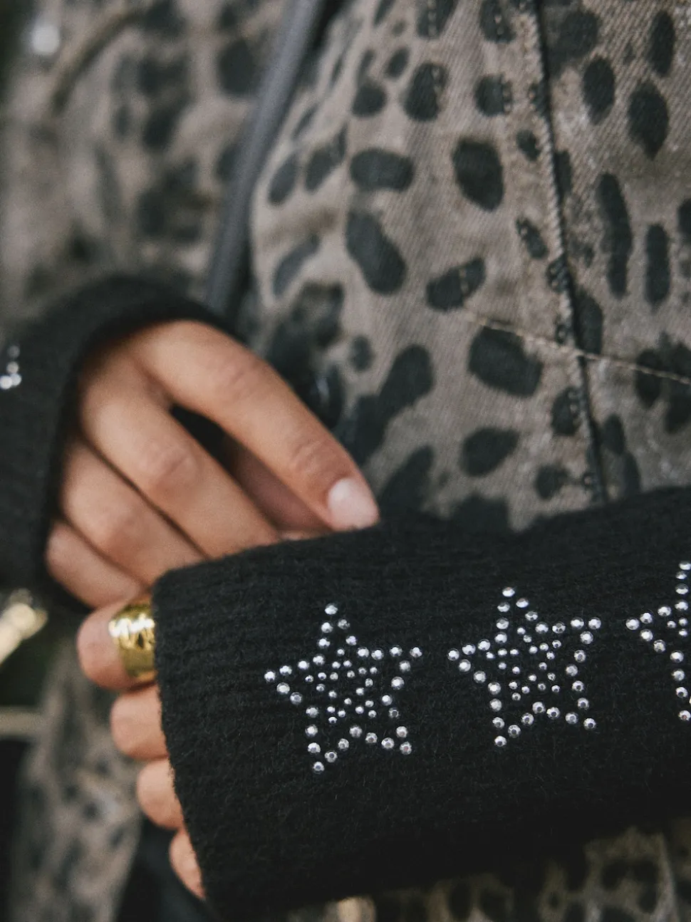 Noir Star Clouté - Chaussons Rockett St George