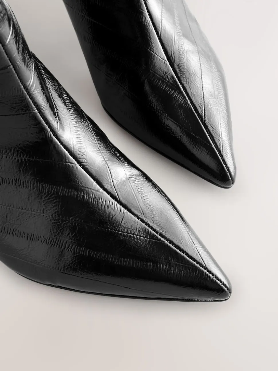 Noir texturé - Bottes Forever Comfort® à talons hauts