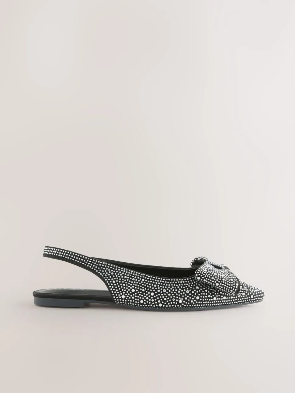 Noir thermocollé - Chaussures plates Forever Comfort® à bout pointu et bride arrière à nœud