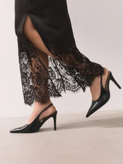 Noir/Animal - Chaussures à talons Forever Comfort® à bout pointu et à bride arrière