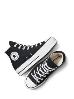 Noir/Blanc - Converse Baskets larges Chuck Taylor All Star Lift