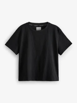 Noir/Blanc - 100de pyjamas % coton Manches Courts 2