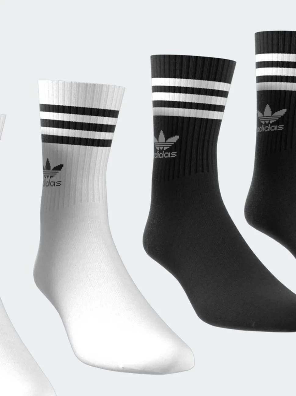 Noir/Blanc - Lot 3 de chaussettes adidas Originals à 10 bandes