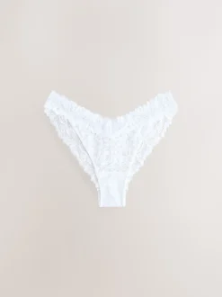 Noir/Blanc - Lot de culottes en dentelle Ultimate Comfort 7