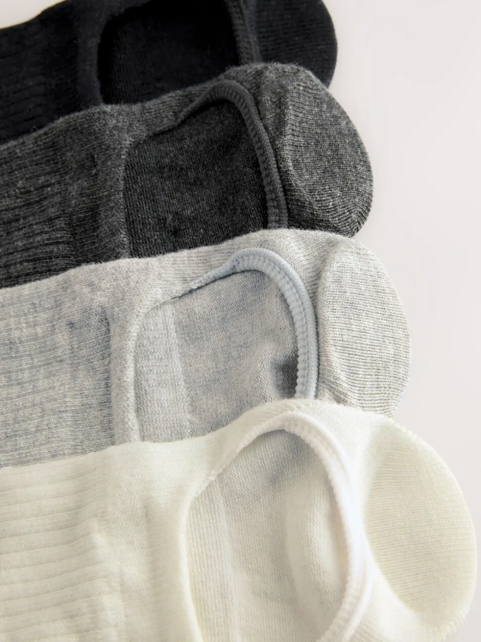 Noir/Blanc - Paquet de chaussettes invisibles 4
