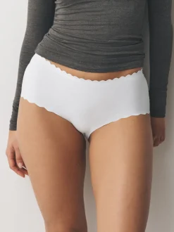 Noir/Blanc/Nu - Lot 3 culottes festonnées invisibles