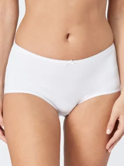 Noir/Blanc/Ppraline Nude - Culotte en microfibre 5 Pack