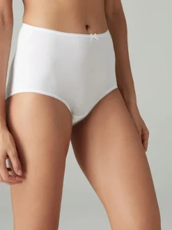 Noir/Blanc/Ppraline Nude - Culotte en microfibre 7 Pack