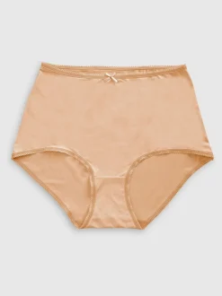 Noir/Blanc/Ppraline Nude - Culotte en microfibre 5 Pack