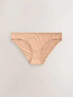Noir/Blanc/Ppraline Nude - Culotte en microfibre 7 Pack