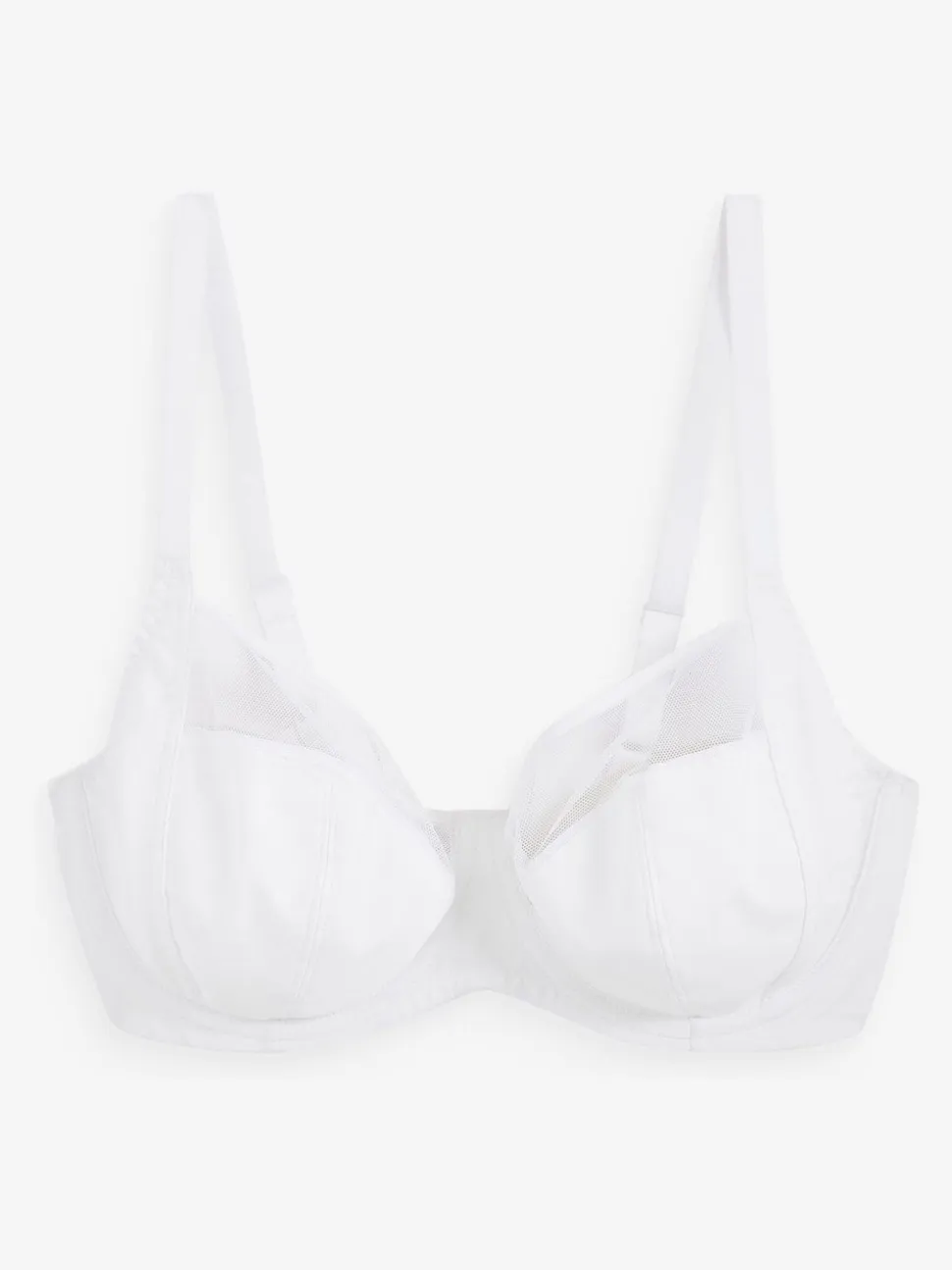 Noir/Blanc/Ppraline Nude - DD Lot de soutiens-gorge 3 sans rembourrage pleins avec maintien latéral