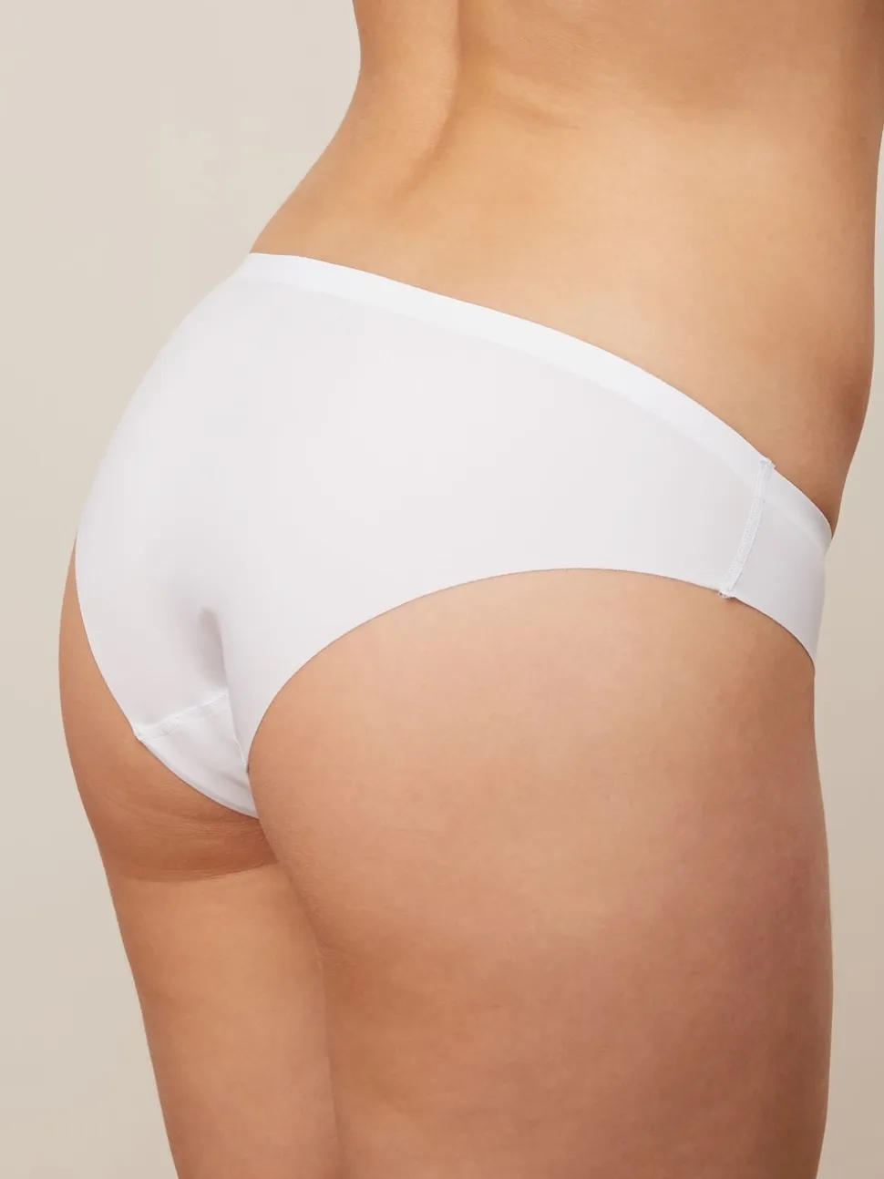 Noir/Blanc/Ppraline Nude - Lot 3 culottes invisibles et confortables