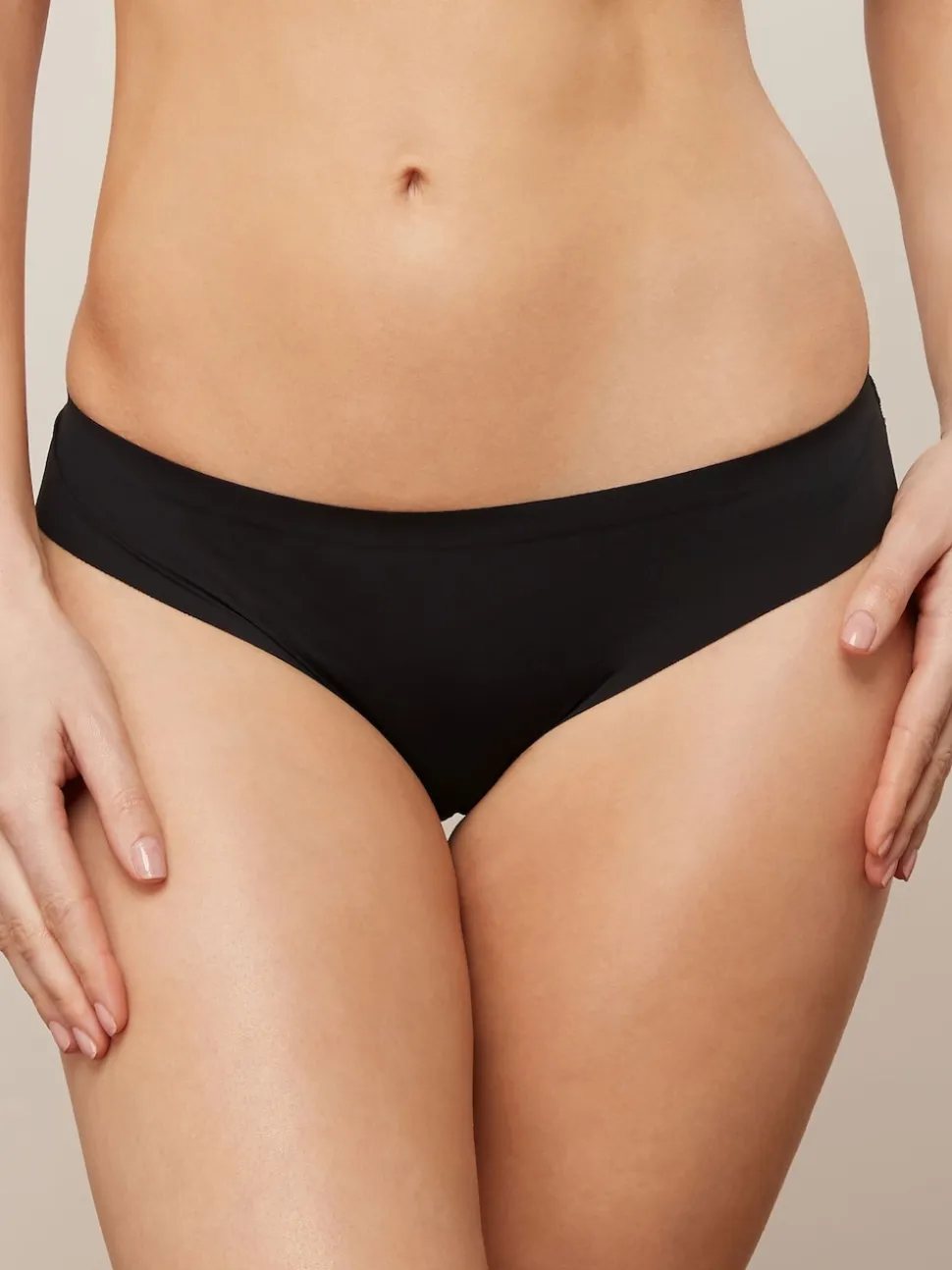 Noir/Blanc/Ppraline Nude - Lot 3 culottes invisibles et confortables