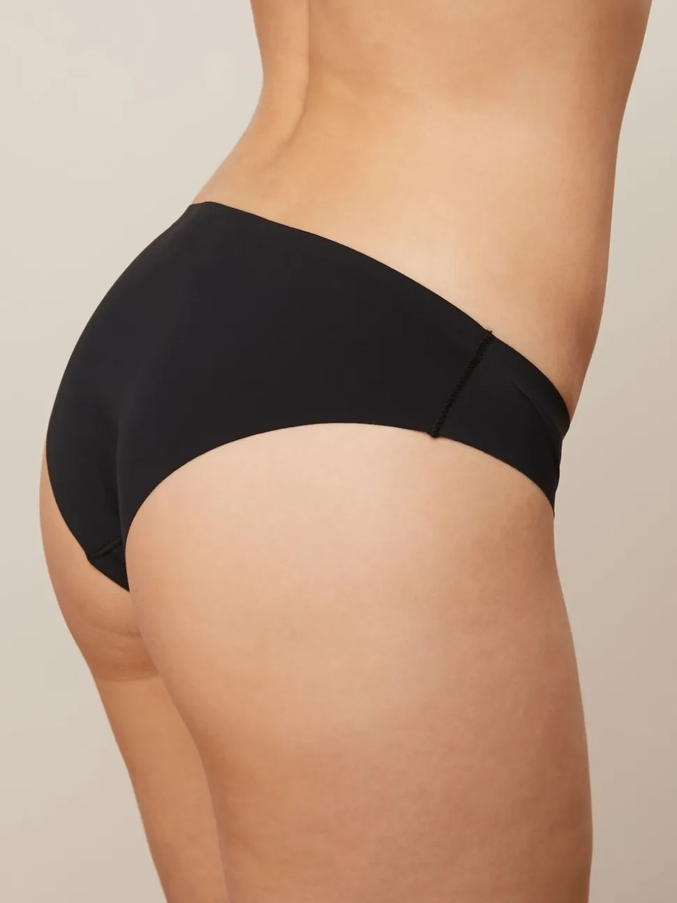 Noir/Blanc/Ppraline Nude - Lot 3 culottes invisibles et confortables