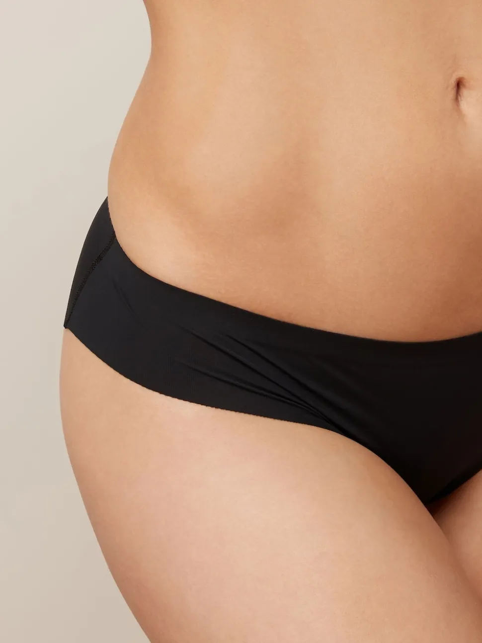 Noir/Blanc/Ppraline Nude - Lot 3 culottes invisibles et confortables