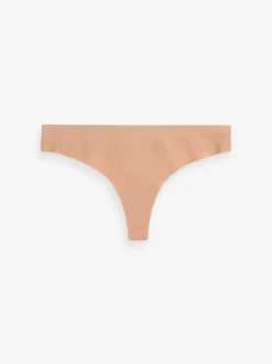 Noir/Blanc/Ppraline Nude - Lot 3 culottes invisibles et confortables