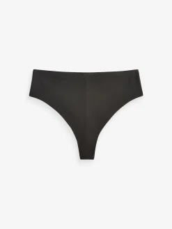 Noir/Blanc/Ppraline Nude - Lot 3 culottes invisibles et confortables