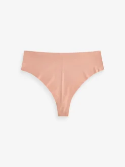 Noir/Blanc/Ppraline Nude - Lot 3 culottes invisibles et confortables