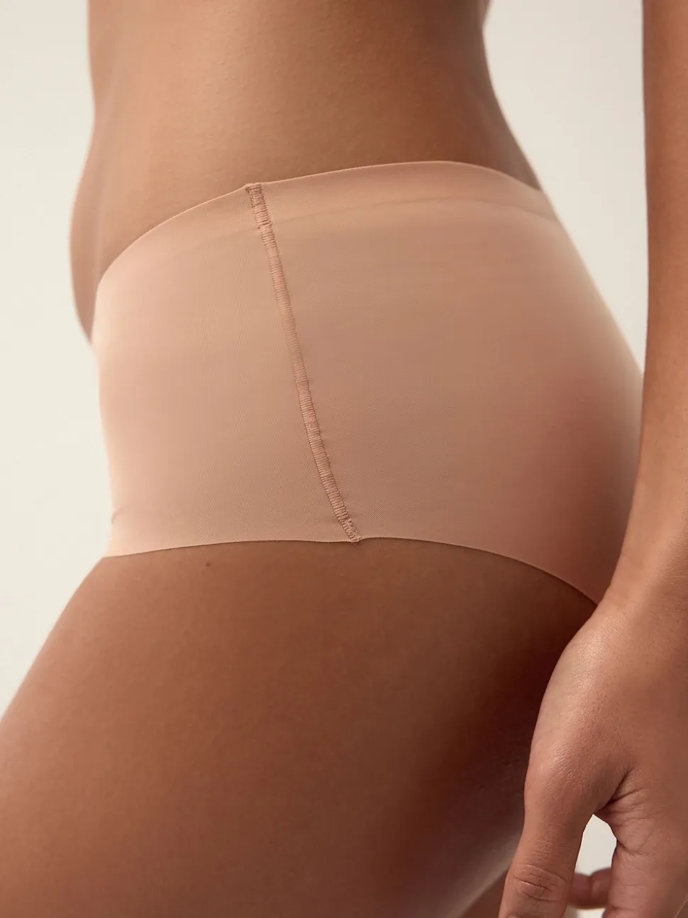 Noir/Blanc/Ppraline Nude - Lot 3 culottes invisibles et confortables