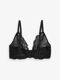 Noir/Blanc/Ppraline Nude - Soutien-gorge en dentelle DD+ 3 Pack