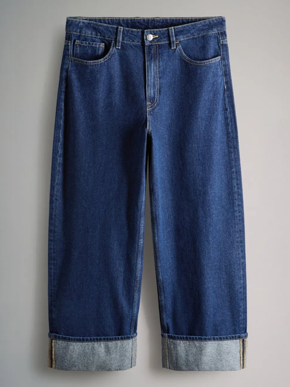 Noir/Bleu moyen - The Set lot de 2 Jean Denim Jambe large à revers