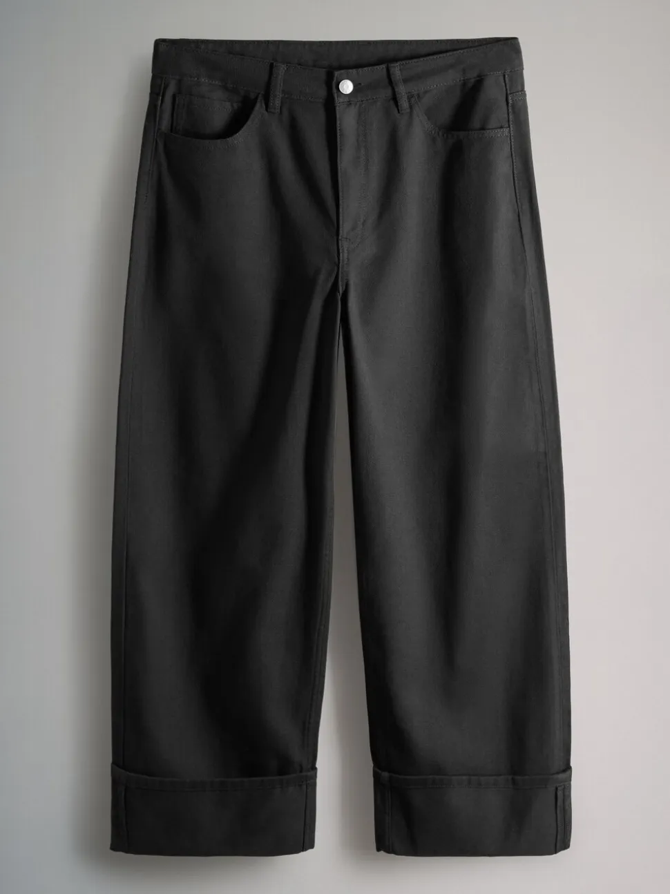 Noir/Bleu moyen - The Set lot de 2 Jean Denim Jambe large à revers