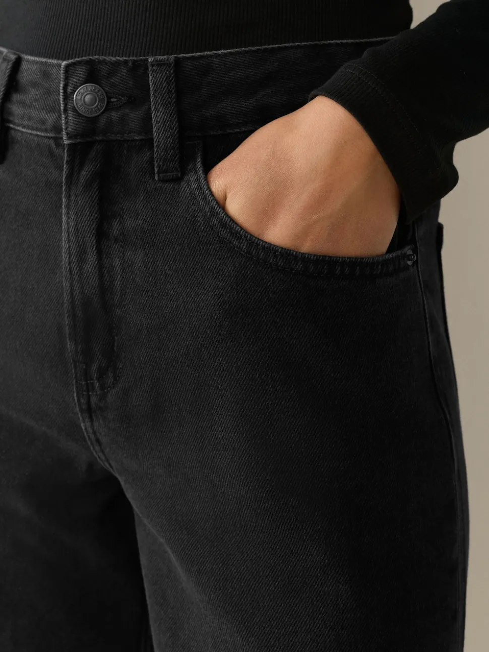 Noir/bleu rincé - Lot de 2 jeans à jambe large