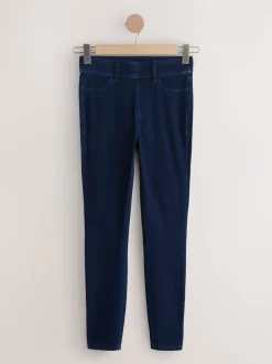 Noir/bleu rincé/gris - Jersey pleine longueur Denim Leggings 3 Lot