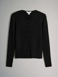 Noir/Brun - The Set lot de 2 cardigans en maille côtelée