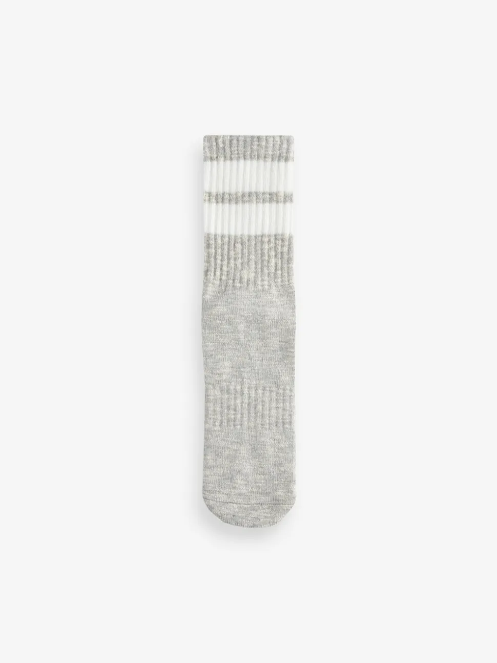 Noir/Gris - Rayure Cushion Sole Ribbed Sport Ankle Socks 3 Lot With Arch Support