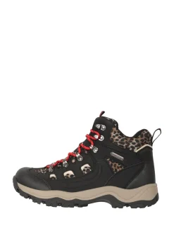 Noir/Léopard - Bottes imperméables imprimées Mountain Warehouse Adventurer femme