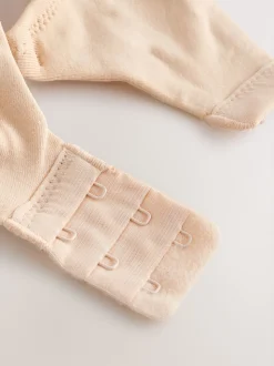 Noir/Noir/Blanc/Praline Nude - Lot de 4 soutiens-gorge en coton