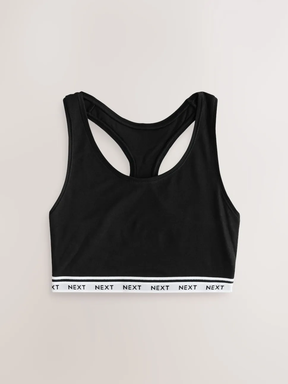 Noir/Noir/Gris/Blanc - Lot de 4 soutiens-gorge courts à logo en Coton Ultimate Comfort