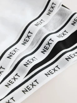 Noir/Noir/Gris/Blanc - Lot de 4 soutiens-gorge courts à logo en Coton Ultimate Comfort