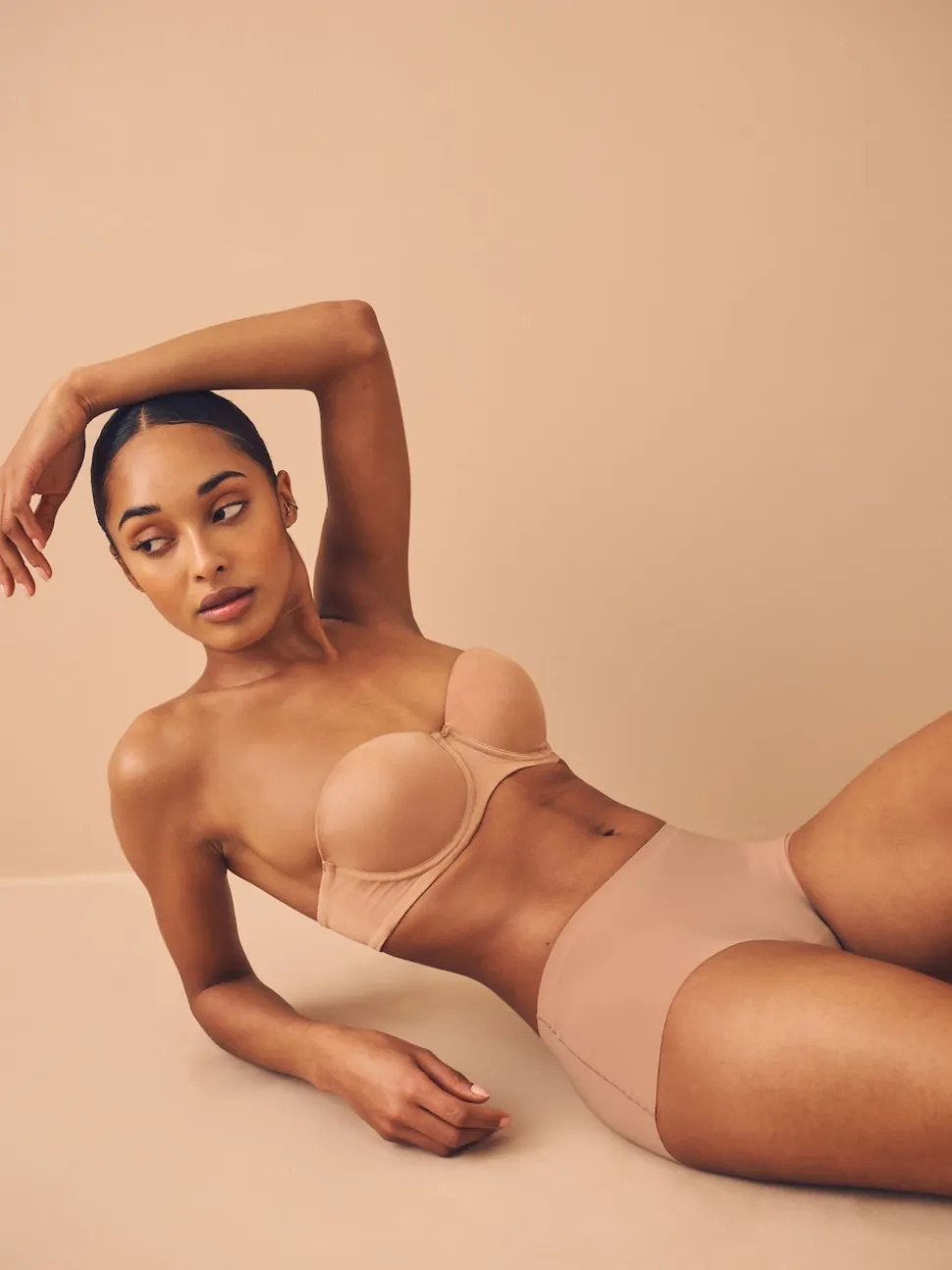 Noir/praline nude/chocolat nude - Lot 3 culottes invisibles et confortables