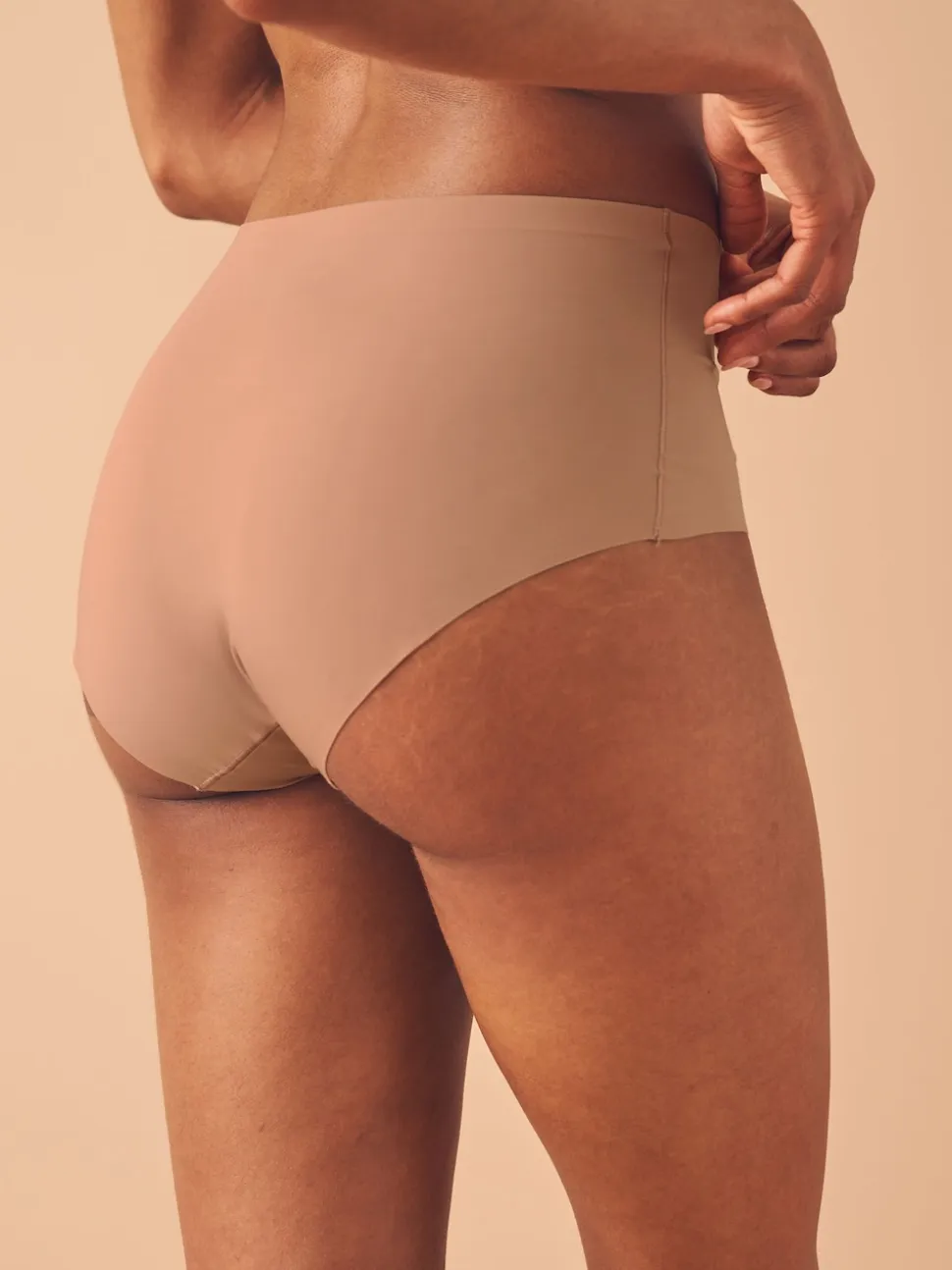 Noir/praline nude/chocolat nude - Lot 3 culottes invisibles et confortables