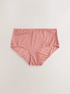 Noir/Rose - Lot de 2 culottes mi-longues en dentelle