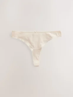 Noir/Rose pâle Nude/Blanc - Culotte en coton riche 5 Pack
