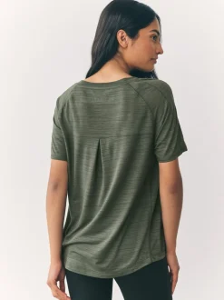 Noir/Vert - Lot de 2 t-shirts Active Crew Neck légers à manches courtes