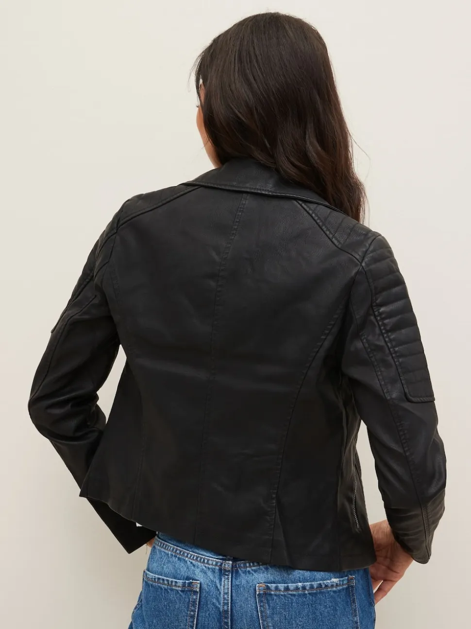 Noisy May 100% Coton Veste motard en cuir