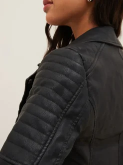 Noisy May 100% Coton Veste motard en cuir